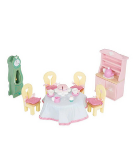 Juego de comedor para casita de muñecas